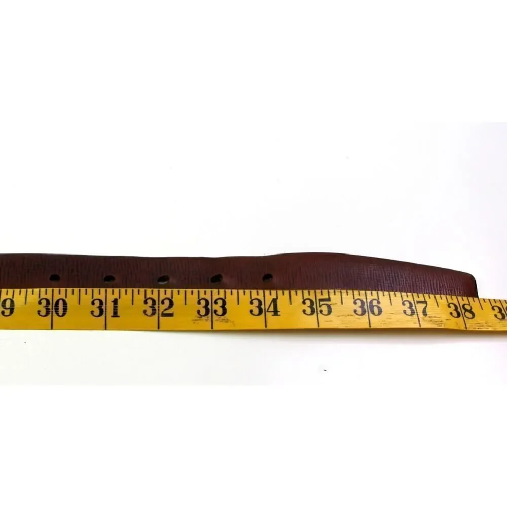 Hickey Freeman BROWN GENUINE LEATHER 1 1/4